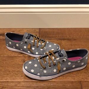 Sperry Top Sider polka dot slides, 5M=7.5